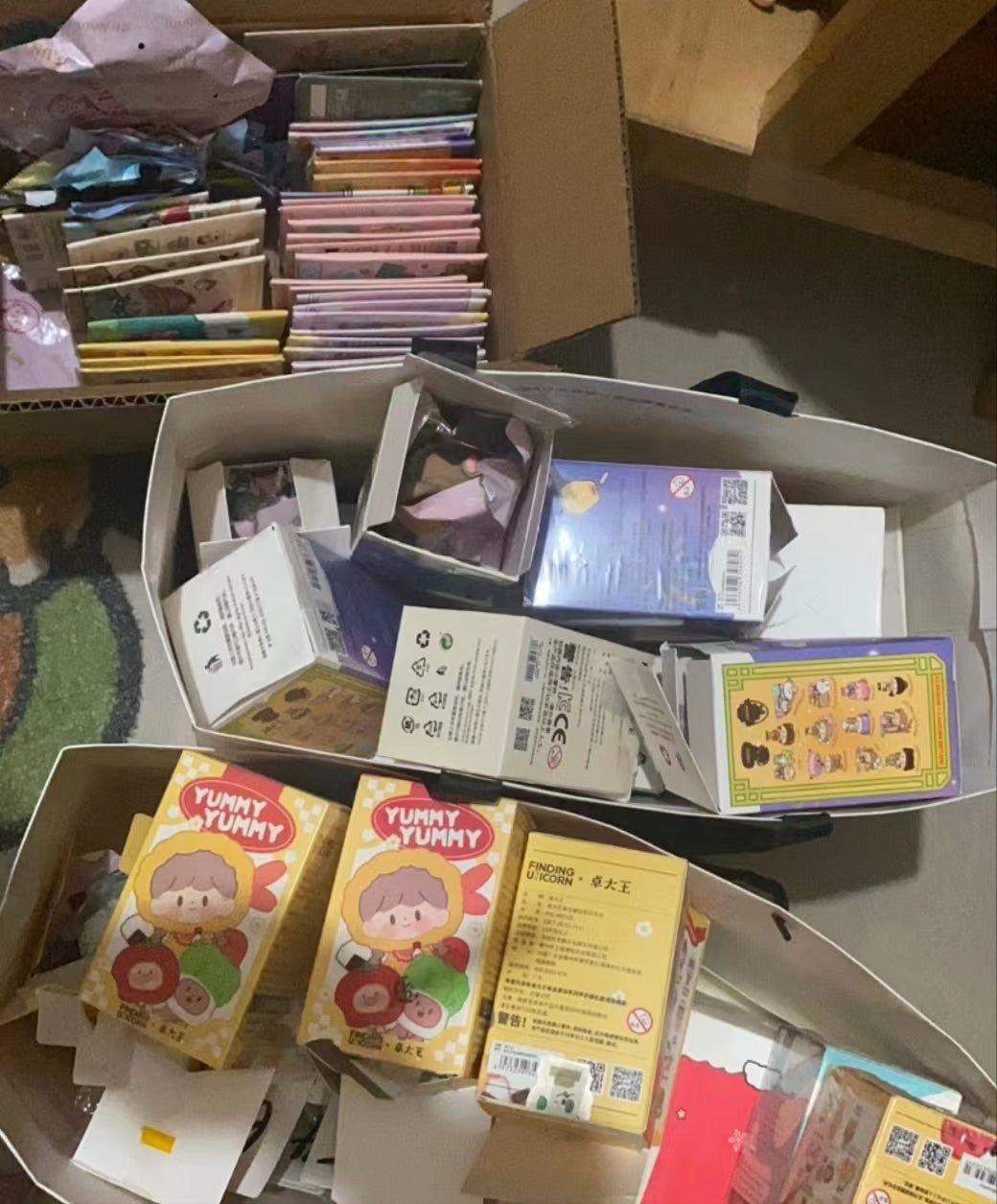 open and confirmed boxes dolls