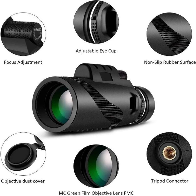 Monocular telescope high power HD cell phone photography outdoor monoculars telescope HD Professional Monocular Powerful Binocu Outdoor camping