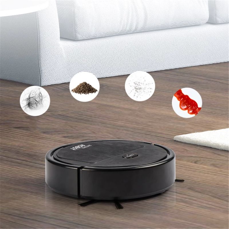 USB Sweeping Robot Vacuum Cleaner Mopping 3 In 1 Smart Wireless 1500Pa Dragging Cleaning Sweep Floor for Home Office Clean Anti-Collision Cannister Vacuums Electric Brooms