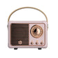 Retro Hifi Stereo Bluetooth V5.0 Speaker Portable Wireless Vintage Speaker Plastic 3W Full-range 50hz-20khz Music Player