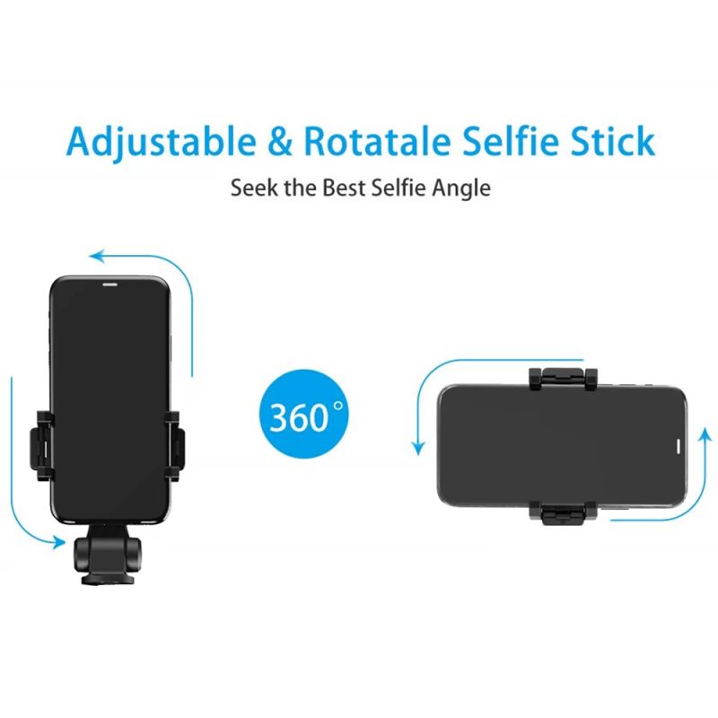 Bluetooth-compatible Selfie Stick Tripod For Phone Monopod Wireless Foldable Handheld Shutter Remote Control Extendable Mini