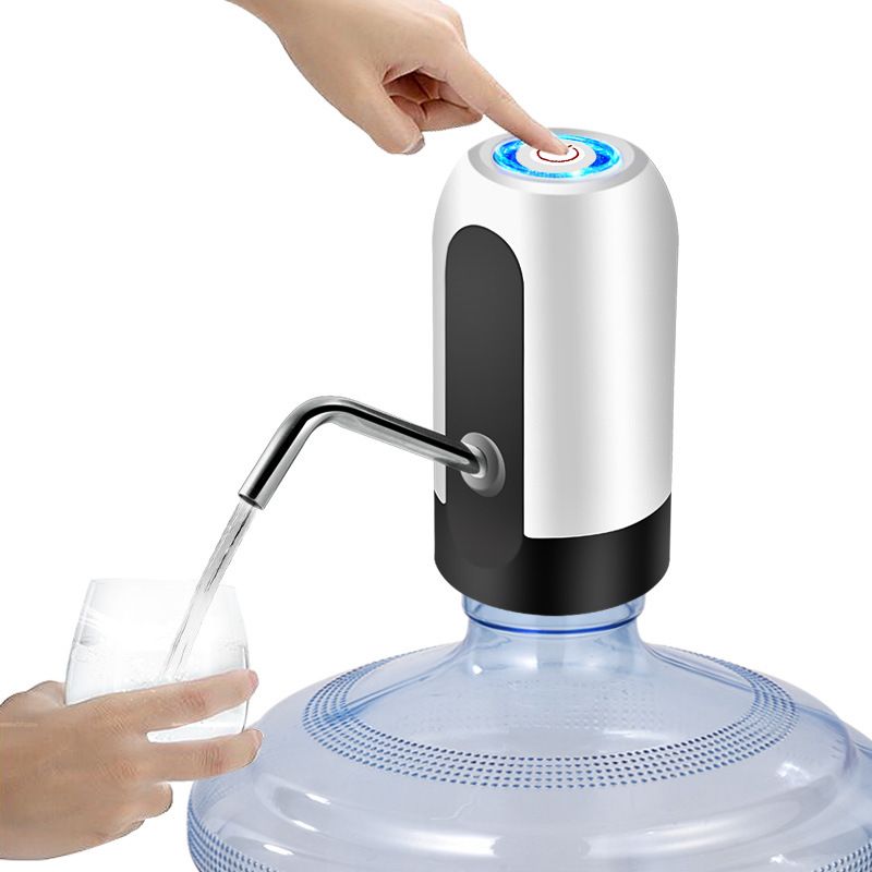 Wireless Water Dispenser High Pressure Electric Water Pump for Barreled Water Bottle LED Light USB Rechargeable Vacum Pump