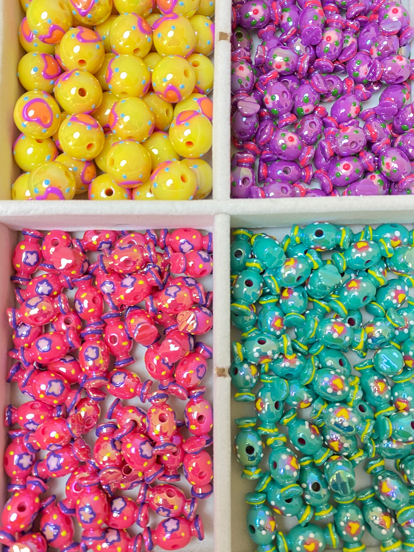 A2【 HOT SALE】Mix Handmade painting Beads ( Live Packing )