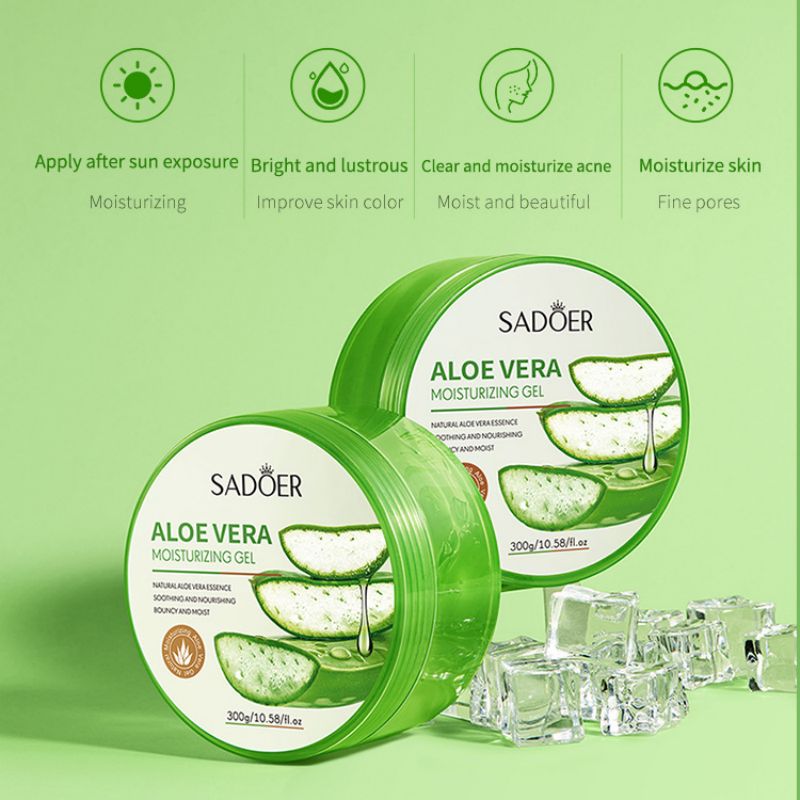 300g Aloe Vera Gel Natural Face Creams Moisturizer Acne Treatment Cream Sun Repair Cream Whitening Skin Care Smoothing