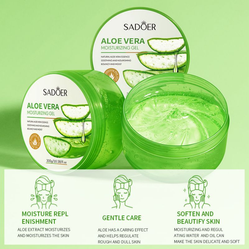 300g Aloe Vera Gel Natural Face Creams Moisturizer Acne Treatment Cream Sun Repair Cream Whitening Skin Care Smoothing