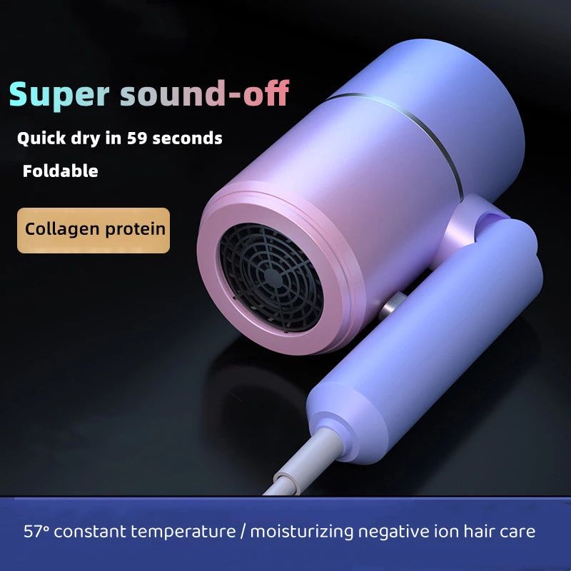 Electric Hair Dryer High Power Blue Light Negative Ion Constant Temperature Ultra Quiet Hot and Cold Wind Hair Dryer