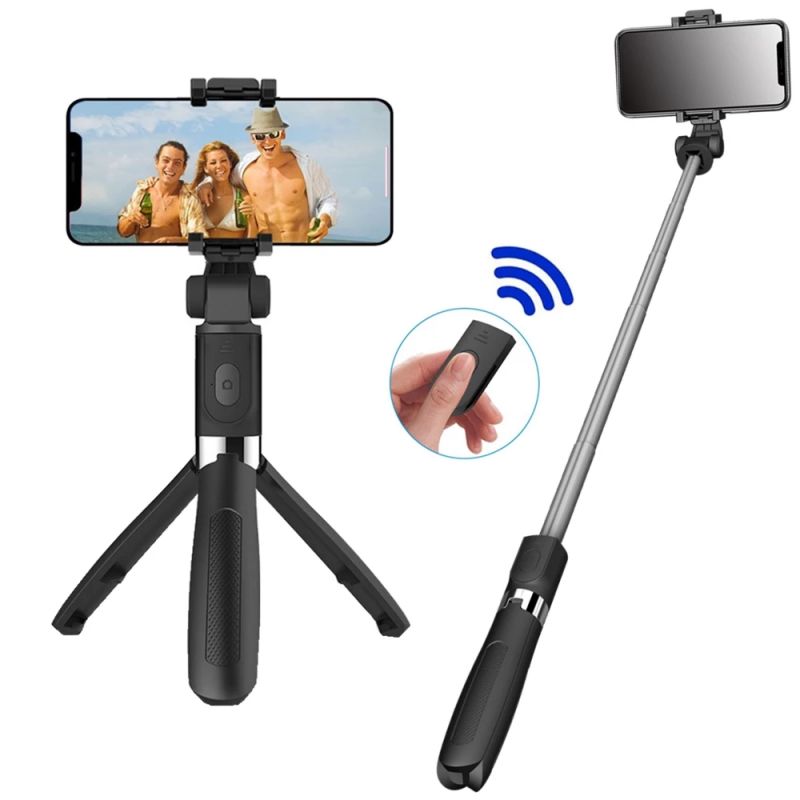 Bluetooth-compatible Selfie Stick Tripod For Phone Monopod Wireless Foldable Handheld Shutter Remote Control Extendable Mini