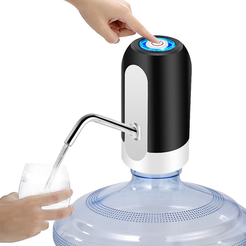 Wireless Water Dispenser High Pressure Electric Water Pump for Barreled Water Bottle LED Light USB Rechargeable Vacum Pump